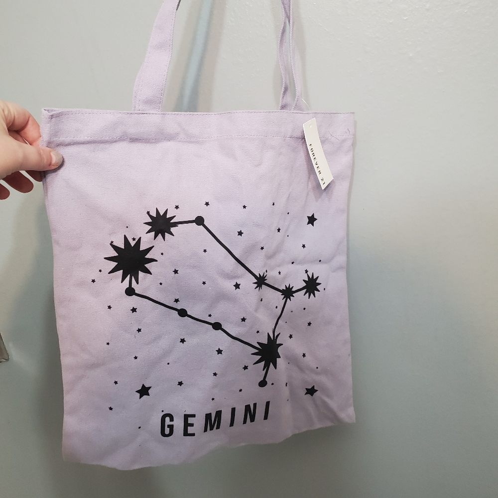 Lavender Gemini Tote Bag